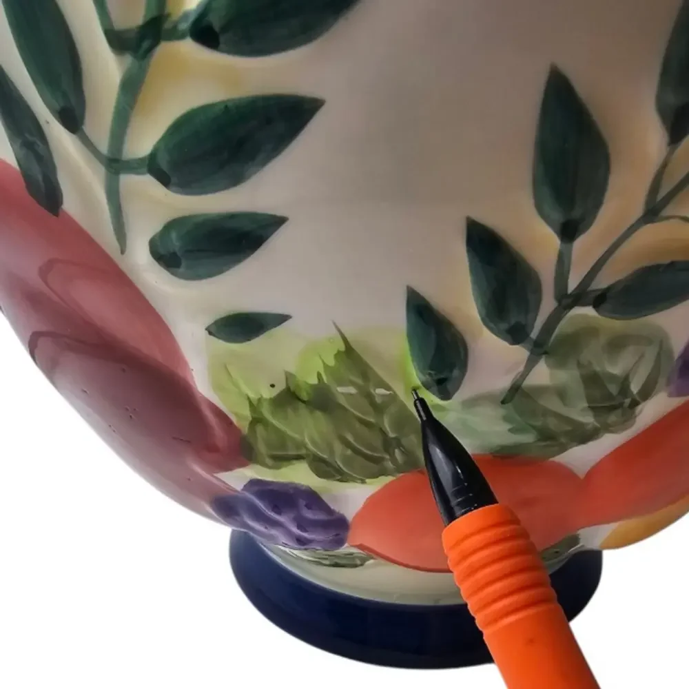 Nonni's Biscotti Fruit Motif Cookie Jar no Lid Replacement Part‎ Hand Painted